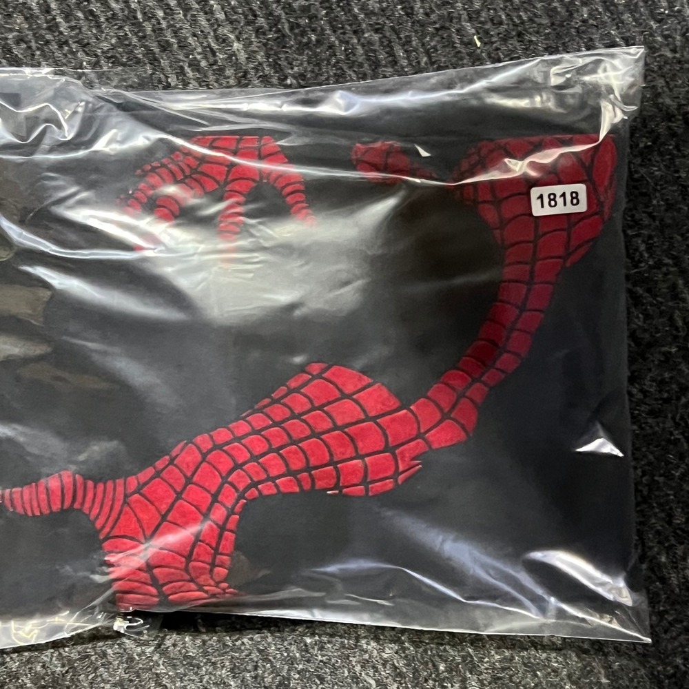 Vintage Delta Spider Man T Shirt Mens Large Black Red Puff Print Marvel Comics - Picture 10 of 10